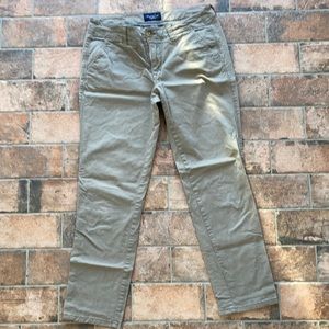 AEO stretch khaki ankle pants